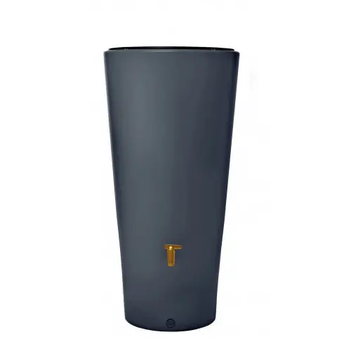 Récupérateur d‘eau aérien GARANTIA VASO cylindrique graphite , 220 l – GARANTIA Meilleur Choix
