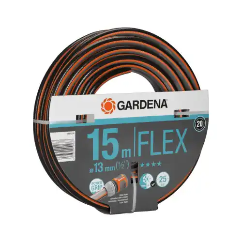Couronne de tuyau d‘arrosage FLEX 15 m + renfort tricoté en carbone Ø 13 mm - GARDENA Commander Vite