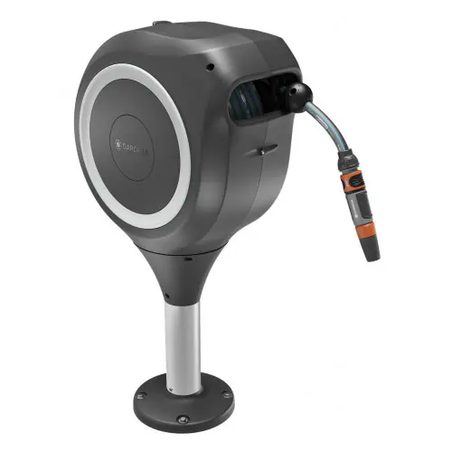 Dévidoir automatique pour terrasse RollUp S 15m – Blanc – GARDENA Acheter Direct