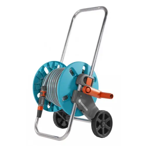 Dernier Modèle Dévidoir sur roues - CleverRoll S équipé 25 m - tuyau 15 mm avec pistolet - GARDENA