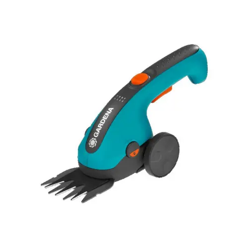 Satisfait Ou Remboursé Kit cisaille à gazon ClassicCut Li + manche télescopique + roues - Coupe 8 cm - GARDENA