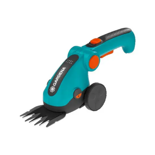 Prix Réduit Kit cisaille à gazon ComfortCut Li + manche télescopique + roues - Coupe 8 cm - GARDENA