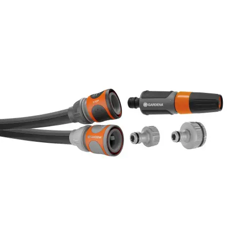 Satisfait Ou Remboursé Kit tuyau Liano™Life 30m, Ø 13mm + pièces GARDENA System - léger et résistant - GARDENA