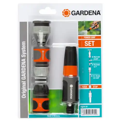 Nécessaire de base 15 mm pour robinet 20/27 et 26/34 et tuyau Ø 13 - 15 mm - GARDENA Pas Cher