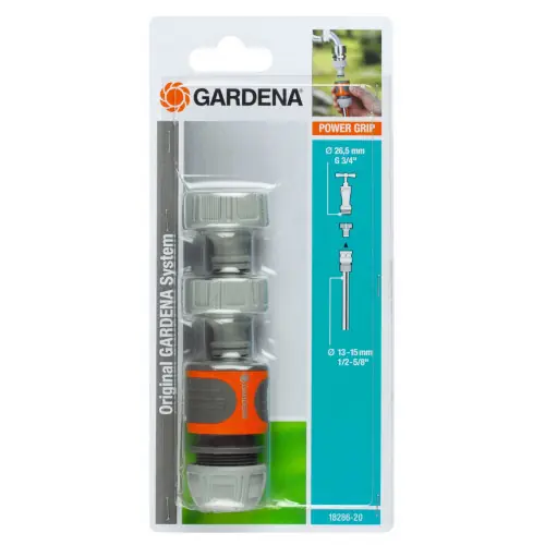Offre Exclusive Nécessaire de raccordement pour robinet 20/27 et tuyau Ø 13 - 15 mm - GARDENA