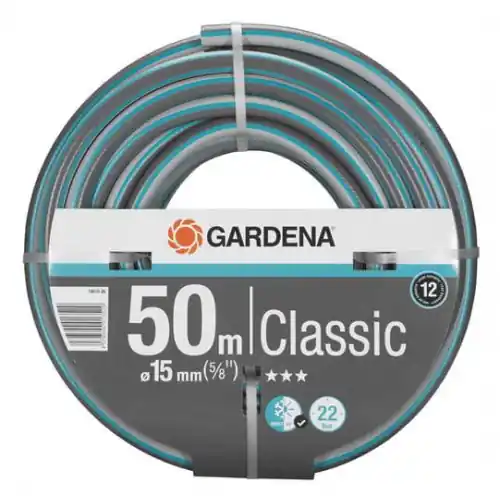 Authentique Tuyau d‘arrosage Classic Ø 15 mm – 50 m – GARDENA