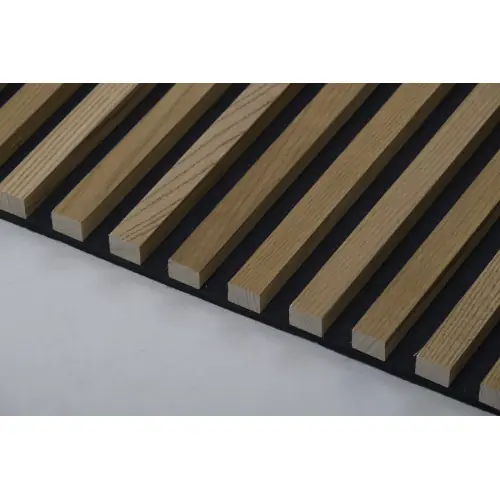Promotion Saisonnière Panneau acoustique finition chêne en bois fond noir, 120×60 cm – GASPO