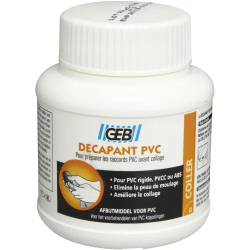 Décapant pour raccords PVC, 125 ml – GEB Prix Cassé