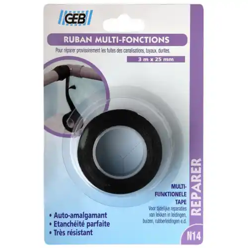 Ruban d‘étanchéité multifonction l.3 m x l.25 mm GEB – GEB Pas Cher