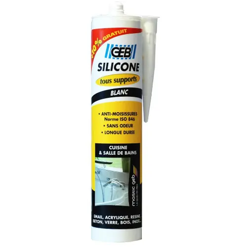 Paiement Sécurisé Silicone GEB, blanc, 280 + 10% ml – GEB