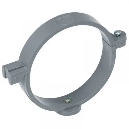 Collier à charnière pour tuyau d‘évacuation Ø 100 mm gris – GIRPI Authentique