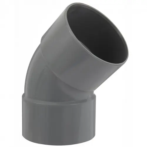 Coude 45° en pvc à coller, femelle / femelle, D100 – GIRPI Pas Cher