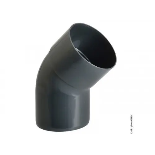 Coude 45° mâle / femelle pour gouttière Pcs80a pvc – GIRPI Commande En Gros