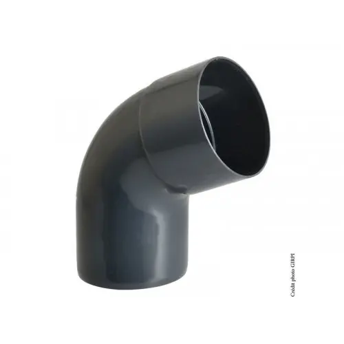 Produit De Marque Coude 67.3° à coller pvc ardoise GIRPI, Dév.16 cm Diam.50 mm – GIRPI