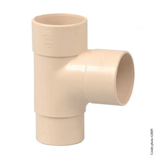 Offre Spéciale Culotte 87.3° pvc sable GIRPI, Dév.16 cm Diam.50 mm – GIRPI