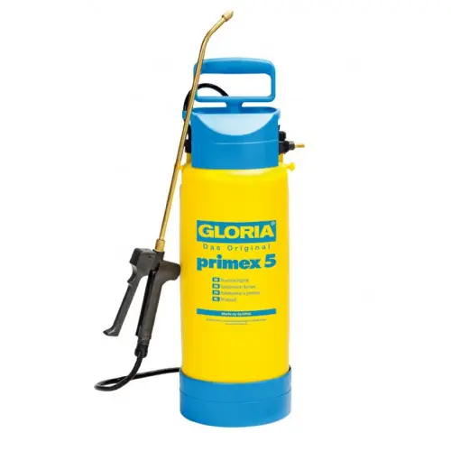 Pulvérisateur à pression Primex 5 avec lance d‘extension en laiton 0,5m – 5L – Gloria Populaire