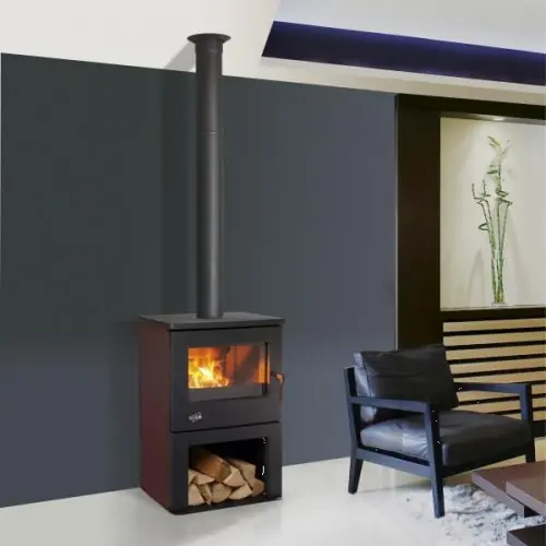 Authentique Poêle à bois Chinon anthracite – Carmin 8,5 kW – Godin