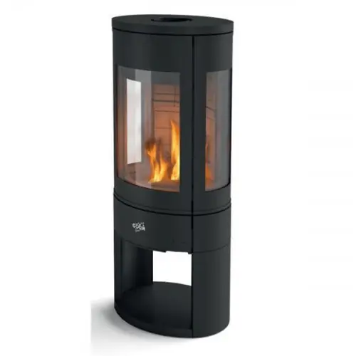 Poêle à bois ROSNAY étanche – 7 kW – Rdt 76,7% – B. 33 cm – Eco Control – Noir – Godin Solde