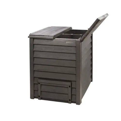 Composteur Thermo-Wood 400 L brun + grille de fond. - GRAF Marque