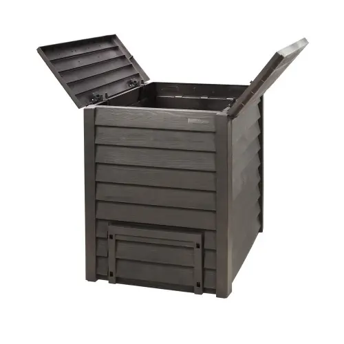 Composteur Thermo Wood + grille de fond – Brun – 600 Litres – GRAF Nouvelle Collection