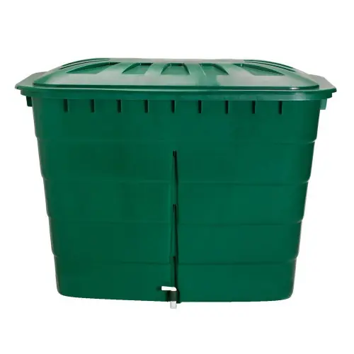 Acheter Direct Cuve rectangulaire 520L vert avec couvercle et robinet PE – GRAF
