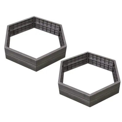 Kit 2 carrés potager ERGO - héxagone - GRAF Top Vente