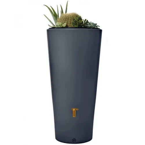 Prix Promo Réservoir Vaso 2en1 220L Graphite avec robinet PE imitation laiton et Collecteur Filtrant Eco Gris. - GRAF
