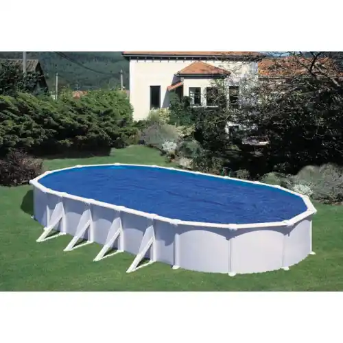 Bâche isotherme 400µ pour piscines ovales en polyéthylène - bleu - 810 x 470cm - GRE POOLS Affaire À Saisir