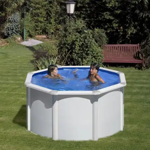 Certifié Piscine ronde acier Ø2,60m x H 1,22m - Filtration à sable - GRE POOLS