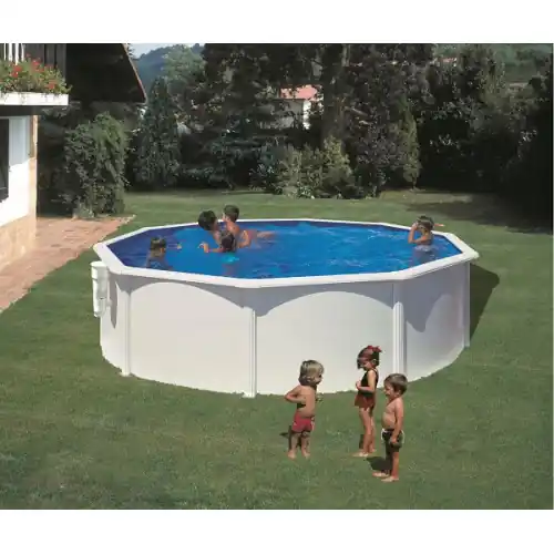 Remise Piscine ronde acier Ø3,20m x H 1,22m - Filtration à cartouche - GRE POOLS
