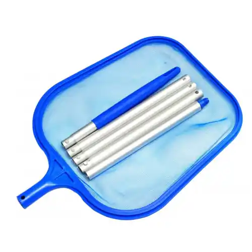 Épuisette de surface Eco Range avec manche en 5 sections - bleu - 405 x 30x5 x 25 cm - GRE POOLS Nouveauté