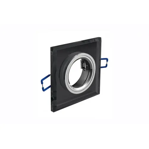 Bon Marché Spot de plafond BRILLANTE – encastrable – verre – noir – 9 x 9 cm – GTV Lighting