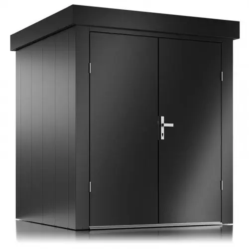 Abri de jardin – taille M – Anthracite – 190x190x213 – acier – Guardi Promotion Saisonnière
