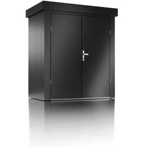 Abri de jardin – taille S – Anthracite – 190x118x213 – acier – Guardi Produit De Marque