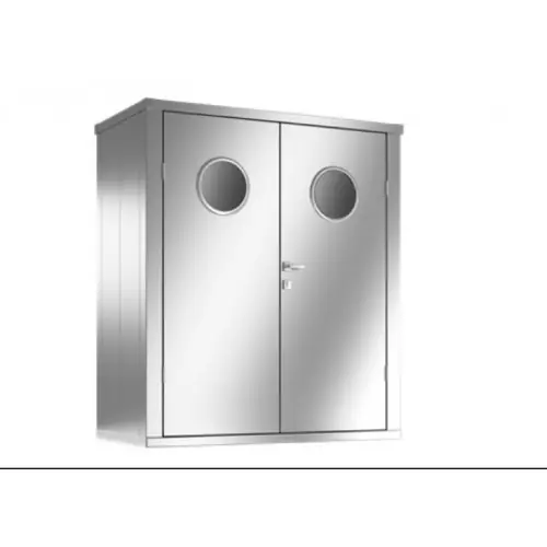 Offre Du Jour Armoire à outils avec hublots – taille L – Silver – 170 x 84 x 194 – acier – Guardi
