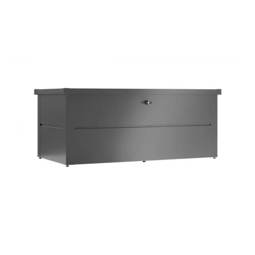 Coffre de jardin - taille M - Anthracite - 165x85x69 - acier - Guardi Haute Qualité