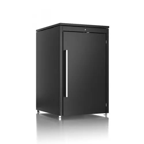 Coffre pour conteneurs à déchets - Anthracite - 83,5x76x120 - acier - Guardi Commander Maintenant