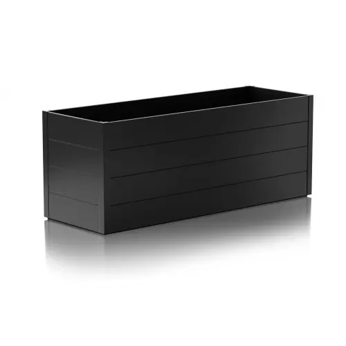 Promotion Jardinière surélevée – taille L – Anthracite – 200x70x76 – acier – Guardi