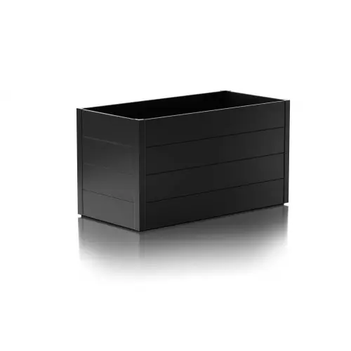 Authentique Jardinière surélevée – taille M – Anthracite – 140x70x76 – acier – Guardi