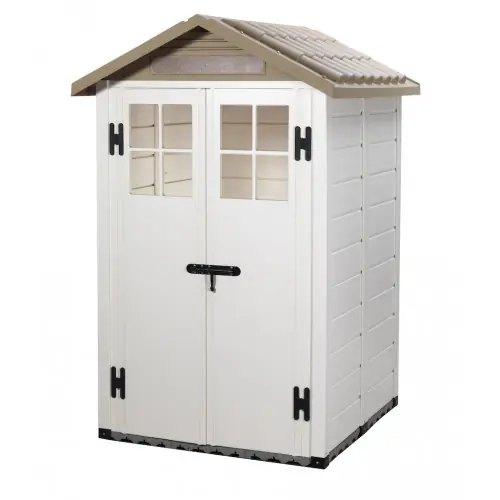 Commander Maintenant Abri de Jardin EVO 120 – 1,97 m² – Résine et Toit ABS – Avec Plancher – HABRITA