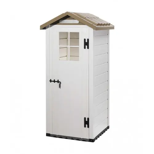 Abri de Jardin EVO 80 – 0,93 m² – Résine et Toit ABS – Avec Plancher – HABRITA Produit De Marque