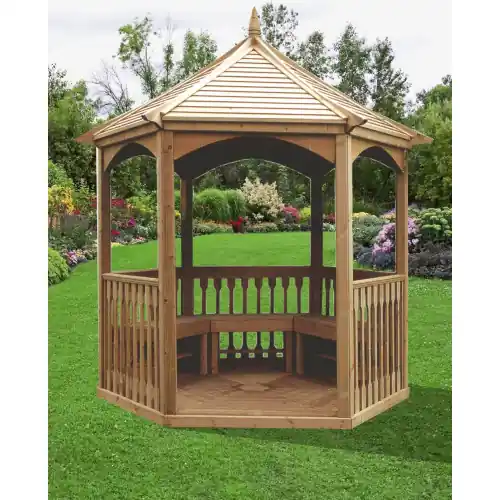 Meilleur Choix Pavillon hexagonal – Toiture bois – 4,74 m² – HABRITA