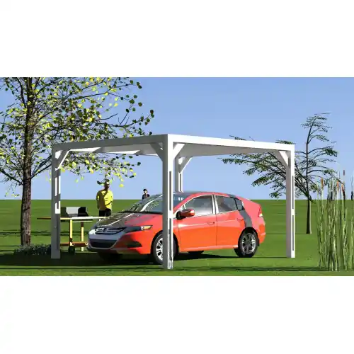 Must-Have Pergola 10,67 m² - Bois Thermochauffé - Toit Plat - HABRITA
