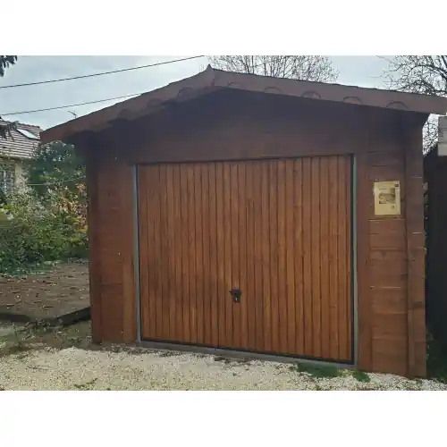 Prix Réduit Porte battante double pour garage bois – épicéa massif 40 mm – ferrures traditionnelles – HABRITA