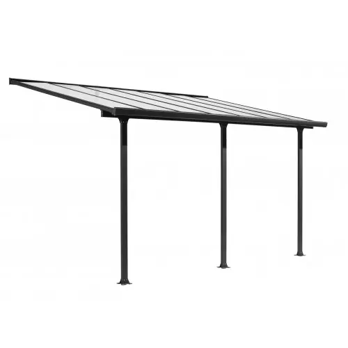 Rideau d‘ombrage pour toit terrasse TT 3050 AL - 14,25 m² - Toile polyester 130 gr/m² coloris écru - HABRITA Commande En Gros