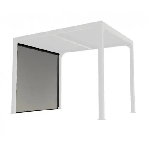 Rideau latéral gris pour pergola bioclimatique PER 2430 BI – 2,40 m – HABRITA Vente Flash