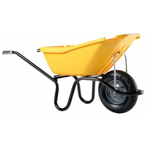 Promotion Saisonnière Brouette Pick Up 110 jaune roue gonflée – HAEMMERLIN