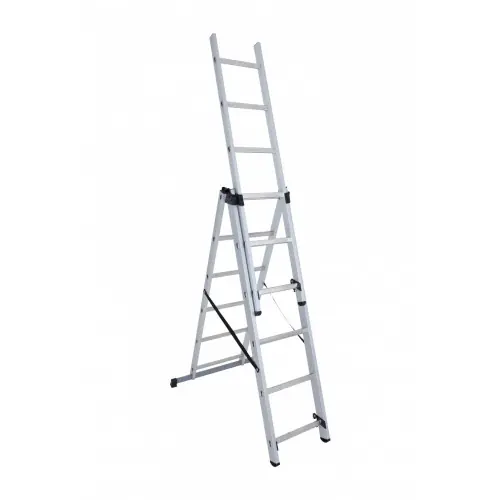 Echelle transformable aluminium HAILO 3×6 échelons H.3.36 m – HAILO Certifié