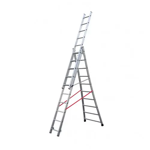 Offre Exclusive Echelle transformable base évasée Premium – 3×10 échelons – 6,95m – HAILO