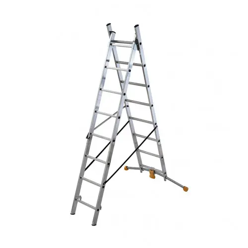 Echelle transformable HobbyLot 2 plans - 2x8 échelons - 4,40m - HAILO Jusqu'à Épuisement Des Stocks